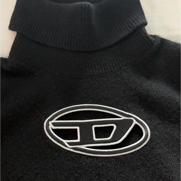 Diesel Black Turtleneck Sweater Soft Knit - Picture 4 of 7